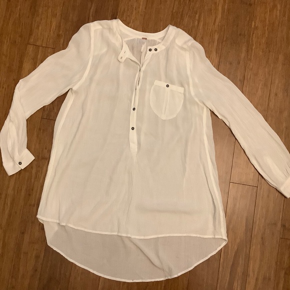 Free People Boho Button Down Tunic - Picture 1 of 7